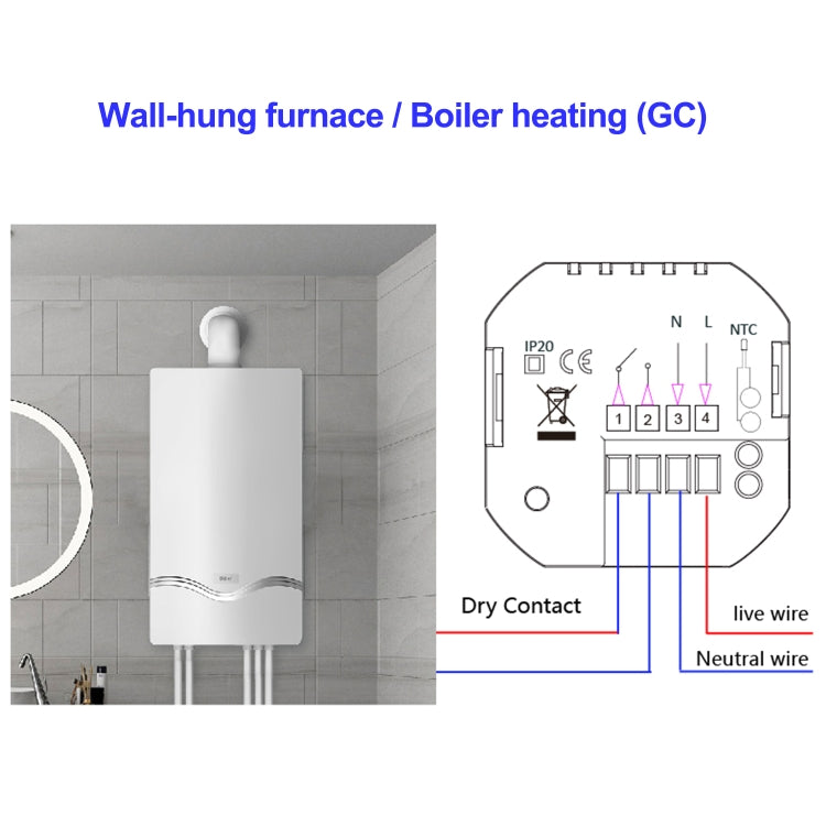 220V Smart Home Heating Thermostat Boiler Heating WiFi Thermostat Reluova