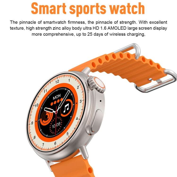 MT30 1.6 inch HD Screen TPU Strap Smart Watch Supports Voice Calls/Blood Oxygen Monitoring