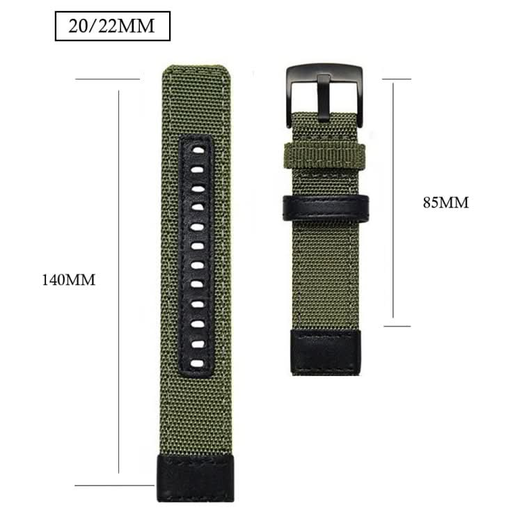 Universal Nylon Leather Watch Band