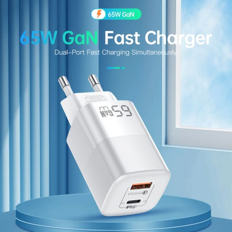 KUULAA RY-U65A 65W A+C Dual Port Gallium Nitride Charger