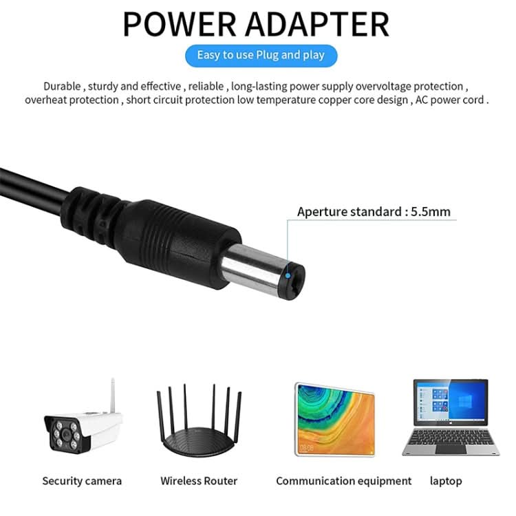 DC Female to DC Male Power Connection Extension Cable Reluova