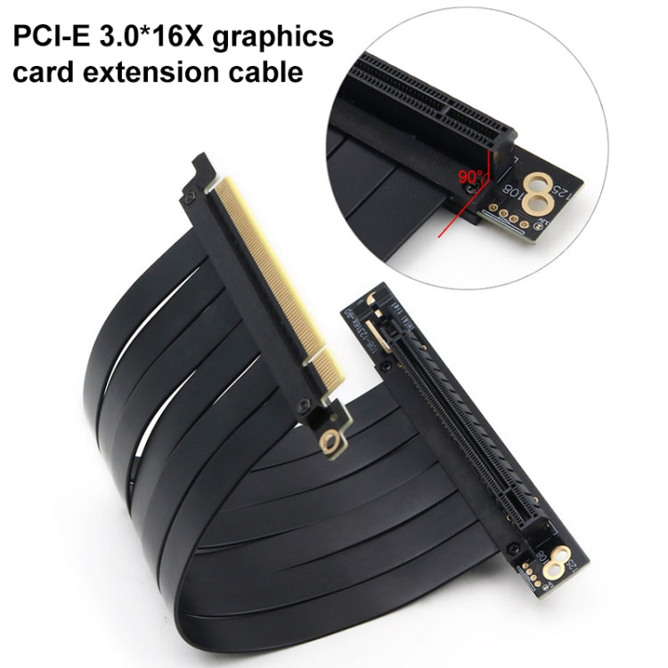 PCI-E 3.0 16X 90 Degree Graphics Card Extension Cable