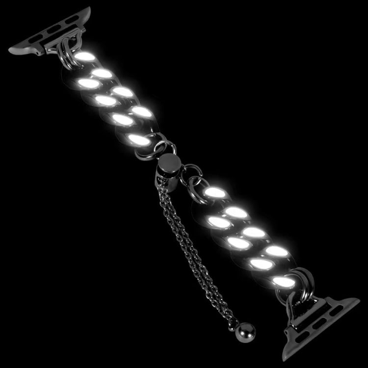 Metal Night Light Chain Watch Band