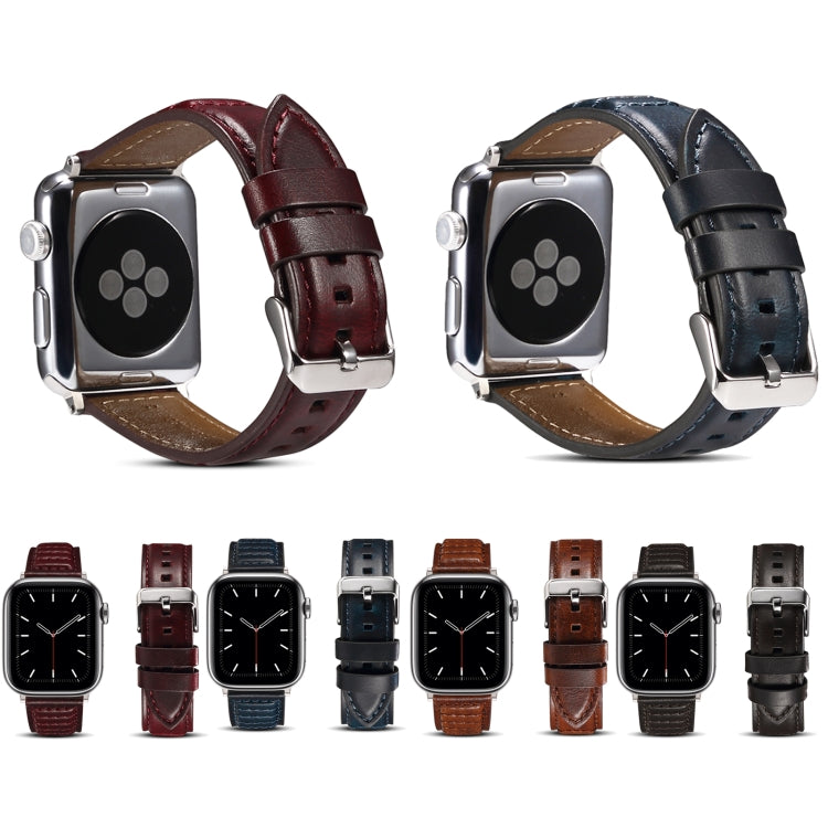 Oil Wax Genuine Leather Watch Band