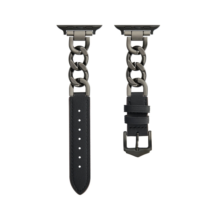 Chain + Leather Watch Band