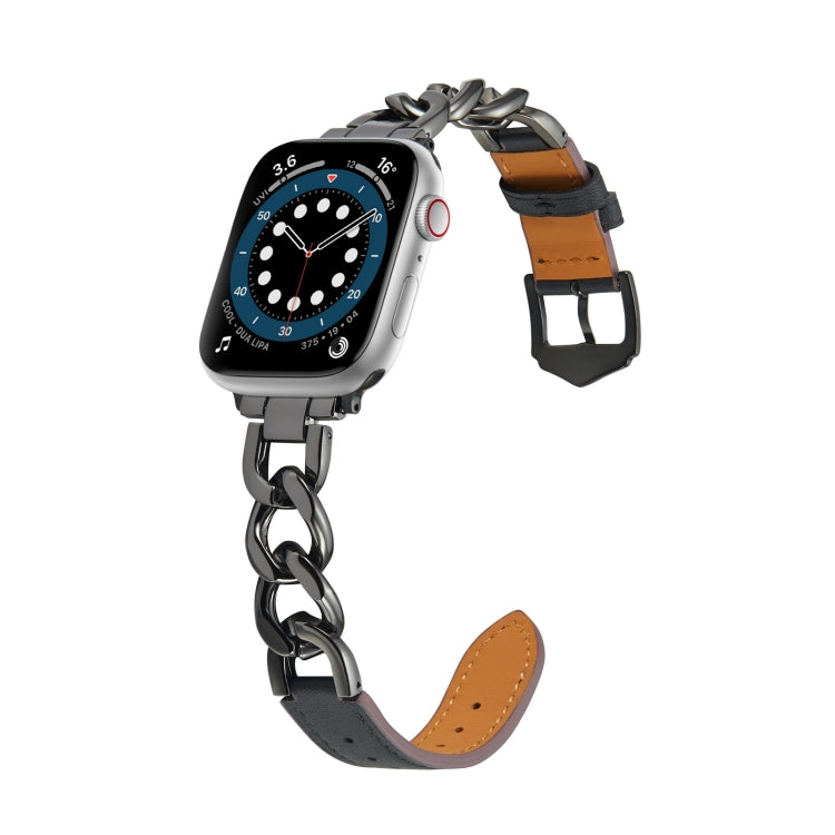 Chain + Leather Watch Band