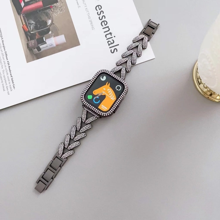 Triangle Diamond Metal Watch Band