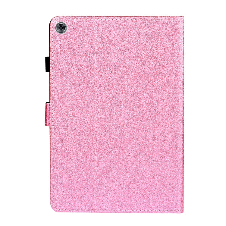 Glossy Glitter Powder Horizontal Flip Leather Case with Holder & Card Slot & Sleep / Wake-up Function