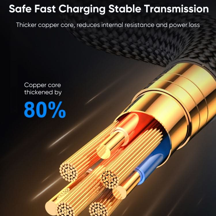 JOYROOM S-CL020A16 20W USB-C / Type-C to 8 Pin Digital Display Fast Charging Data Cable