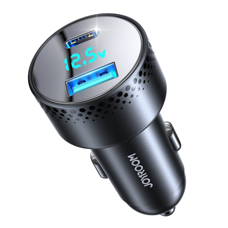 JOYROOM JR-CCD01 53W QC + PD Dual Port Digital Display Car Charger