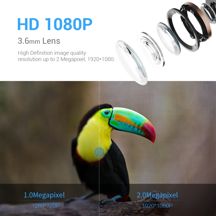 ESCAM PT389 IP66 Waterproof 2MP PIR Motion Detection Two-way Audio Night Vision WiFi Camera with AI Bird Recognition Bird Watching House