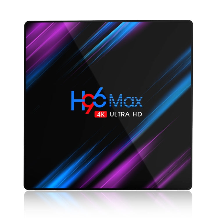 H96 Max-3318 4K Ultra HD Android TV Box with Remote Controller, Android 10.0, RK3318 Quad-Core 64bit Cortex-A53, 2GB+16GB, Support TF Card / USBx2 / AV / Ethernet Reluova