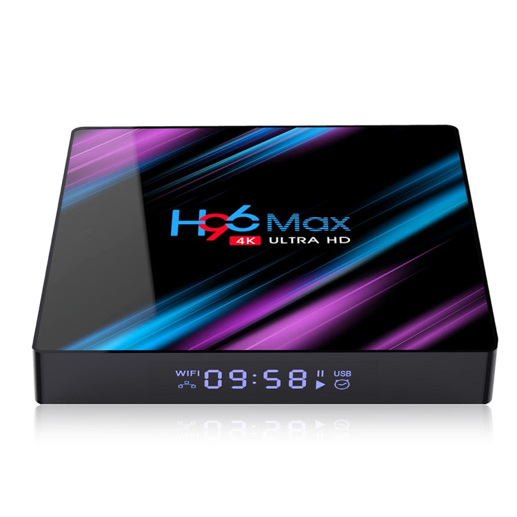 H96 Max-3318 4K Ultra HD Android TV Box with Remote Controller, Android 10.0, RK3318 Quad-Core 64bit Cortex-A53, 4GB+32GB, Support TF Card / USBx2 / AV / Ethernet Reluova