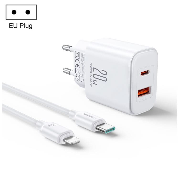 J0YROOM TCF05 20W USB+USB-C/Type-C Dual Interface Fast Charger Set