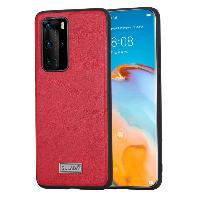 SULADA Shockproof TPU + Handmade Leather Protective Case My Store