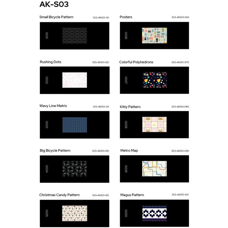 10 in 1 Transparencies Collection Slide Set for Godox AK-R21 Projection Kit