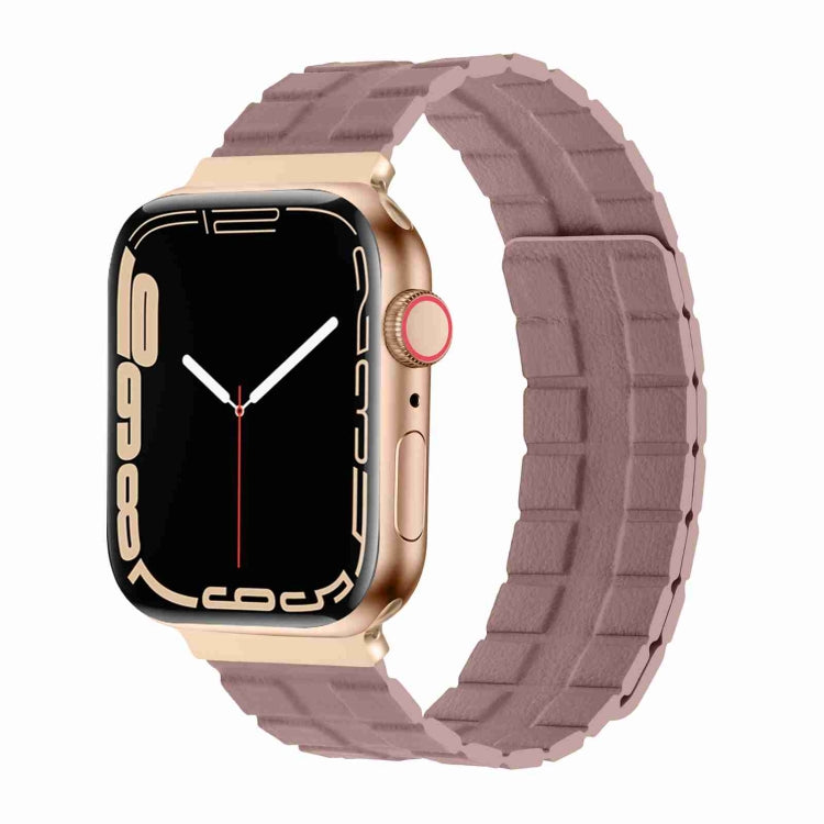 Square Two-section Leather Magnetic Watch Band