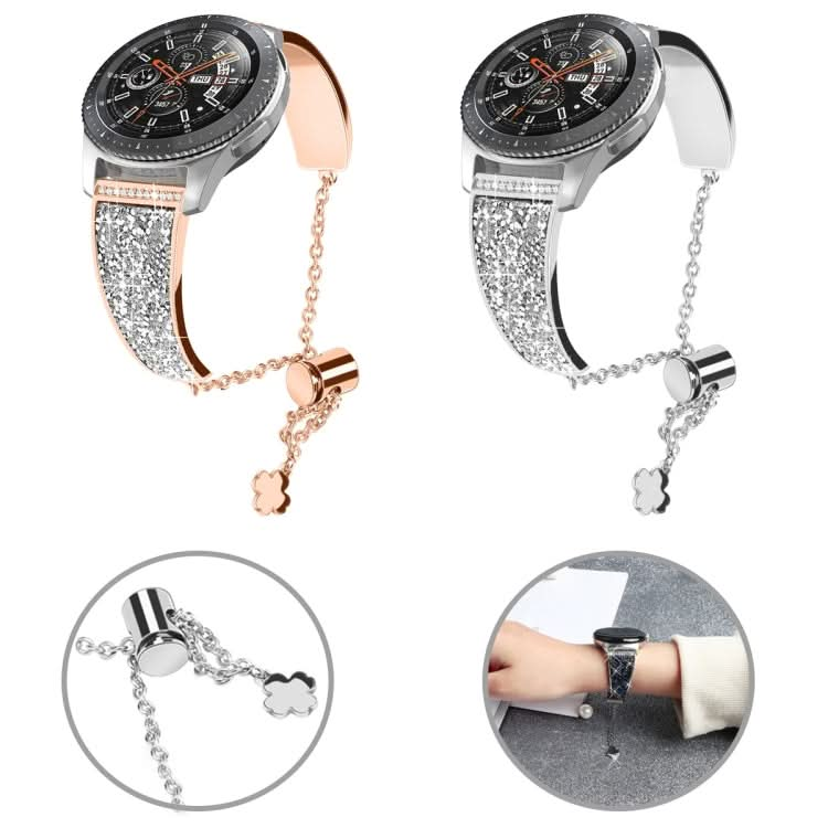 20mm Diamond Chain Mental Watch Band