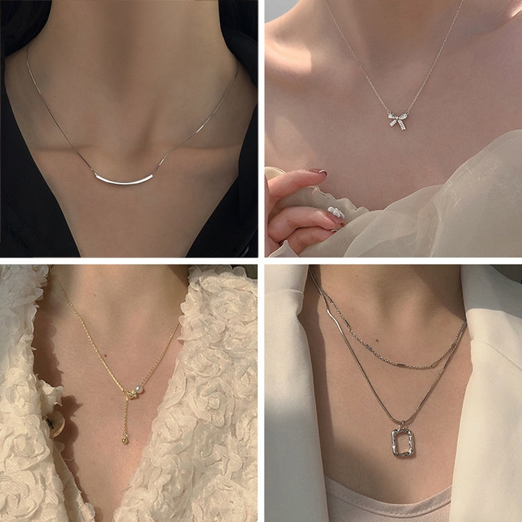 Ladies Light Luxury Bowknot Necklace Clavicle Chain, Series 2 My Store