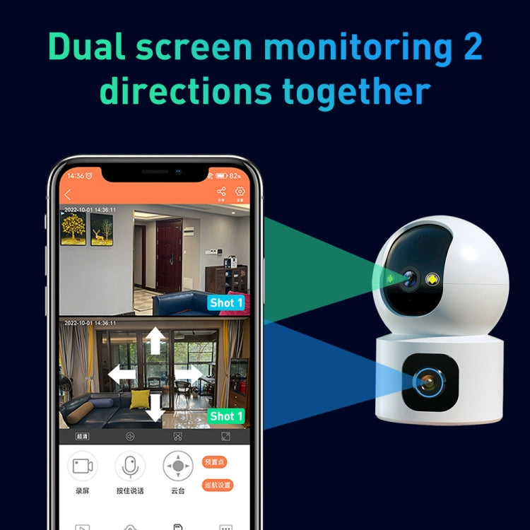 YT66 Dual 2MP Wireless Smart PTZ Camera Reluova