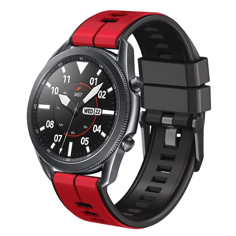 Universal Vertical Line Two-Color Silicone Watch Band