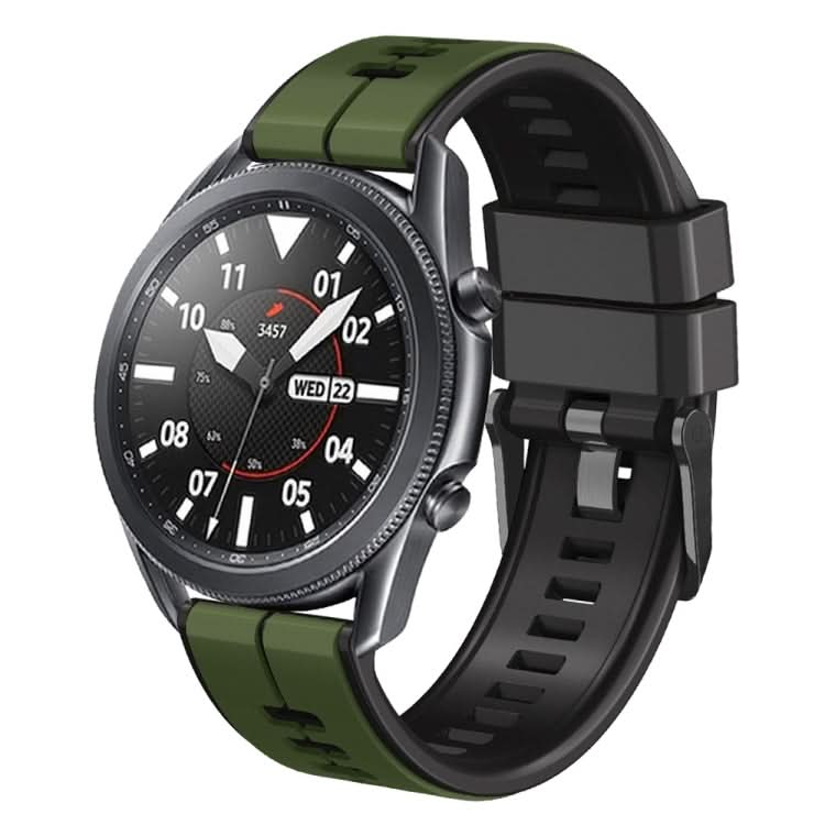 Universal Vertical Line Two-Color Silicone Watch Band