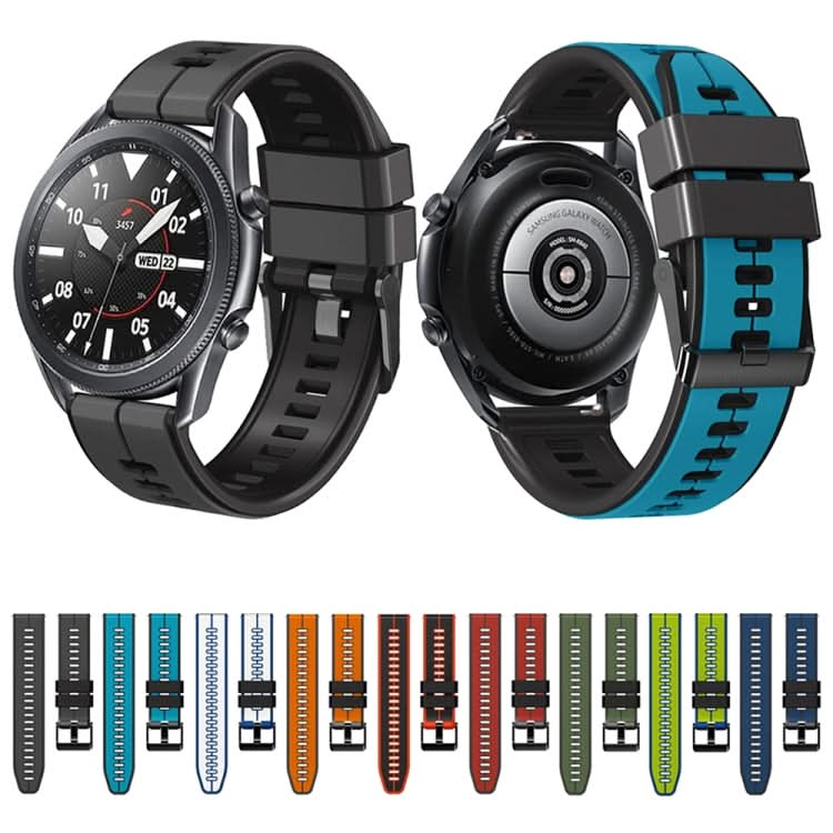 Universal Vertical Line Two-Color Silicone Watch Band