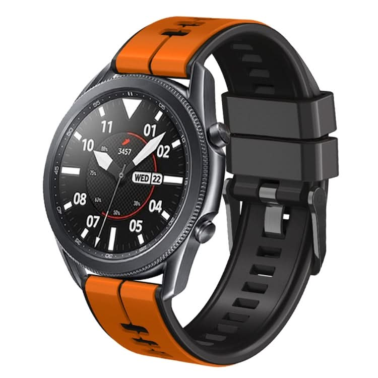 Universal Vertical Line Two-Color Silicone Watch Band