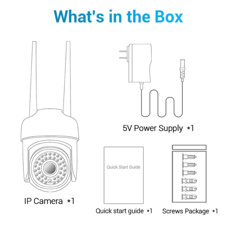 ESCAM PVR007 3MP Smart HD WiFi Camera Support Full Color Night Vision / Motion Detection / Sound Alarm / TF Card