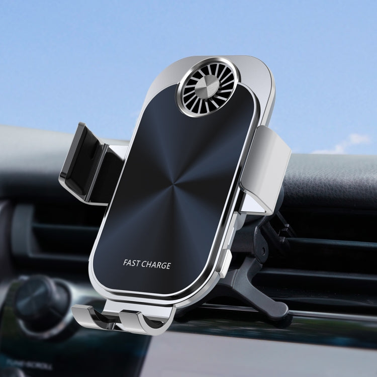 C36 Fan Cooling Dual Coil Car Phone Holder Wireless Charger ÎҵÄÉ̵ê