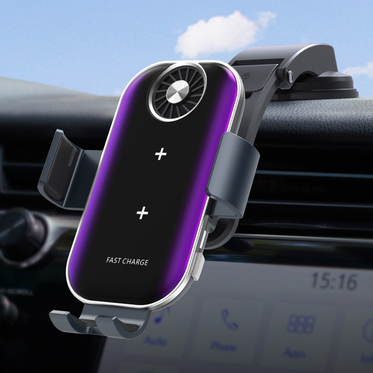 C37 Fan Cooling Dual Coil Car Phone Holder Wireless Charger ÎҵÄÉ̵ê