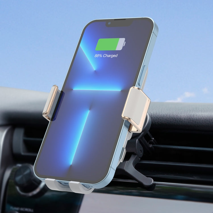 C38 Fan Cooling Dual Coil Car Phone Holder Wireless Charger ÎҵÄÉ̵ê