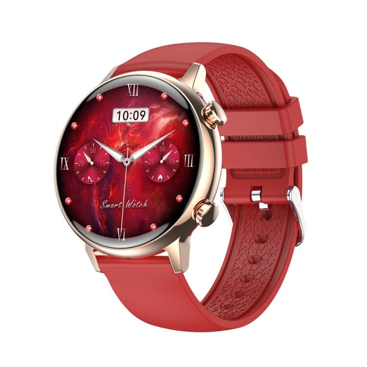 HK39 1.1 inch Smart Silicone Strap Watch Supports Bluetooth Call/Blood Oxygen Monitoring