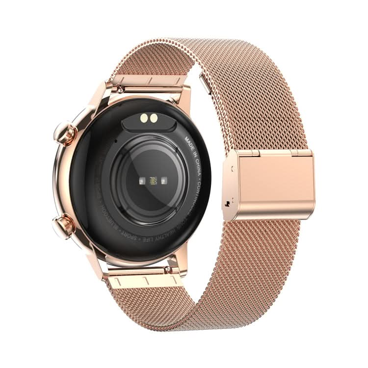 HK39 1.1 inch Smart Stainless Steel Band Watch Support Bluetooth Call/Blood Oxygen Monitoring