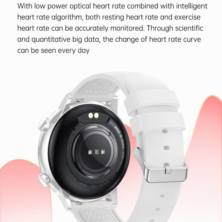 HK39 1.1 inch Smart Stainless Steel Band Watch Support Bluetooth Call/Blood Oxygen Monitoring