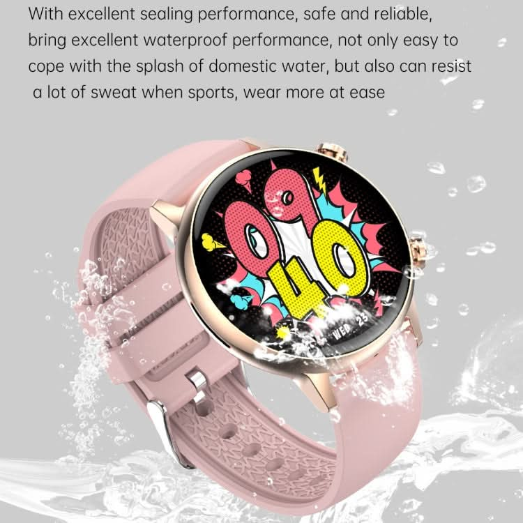 HK39 1.1 inch Smart Stainless Steel Band Watch Support Bluetooth Call/Blood Oxygen Monitoring