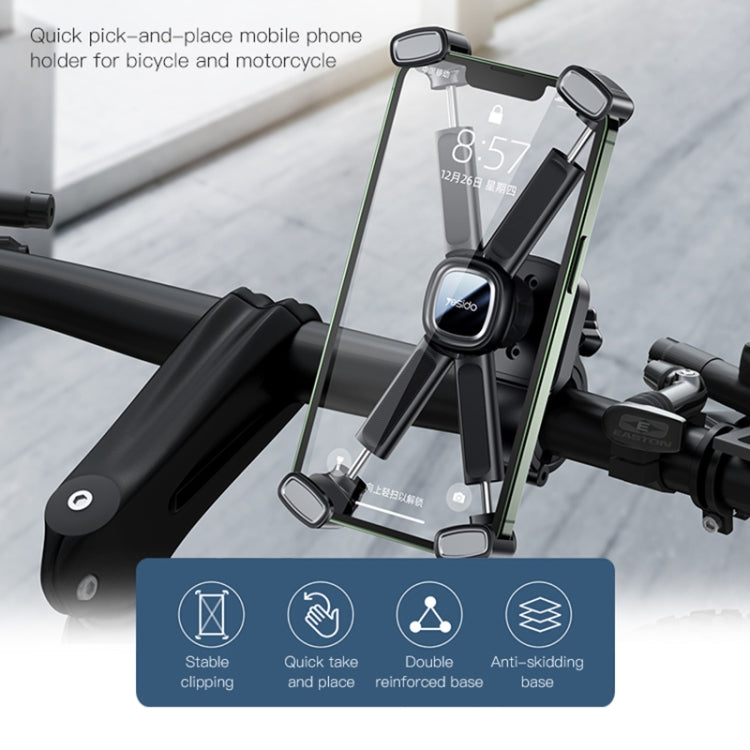 Yesido C191 4-axis Support Bicycle Handle Phone Holder Reluova