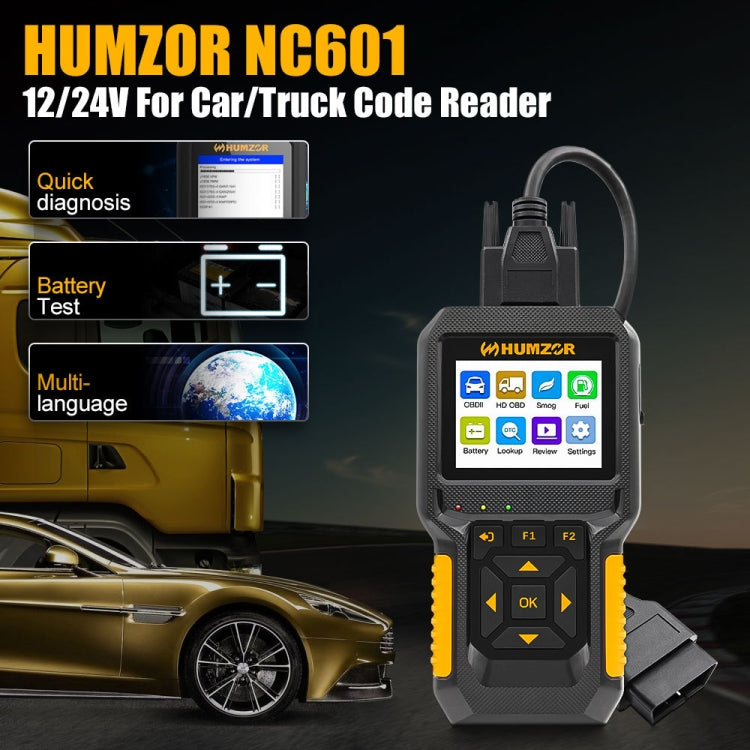 HUMZOR NC601 Car and Truck OBD2 Scan Tool Diagnostic Tool