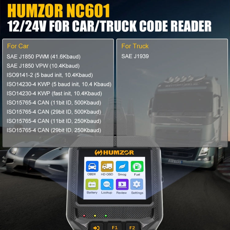 HUMZOR NC601 Car and Truck OBD2 Scan Tool Diagnostic Tool ÎҵÄÉ̵ê