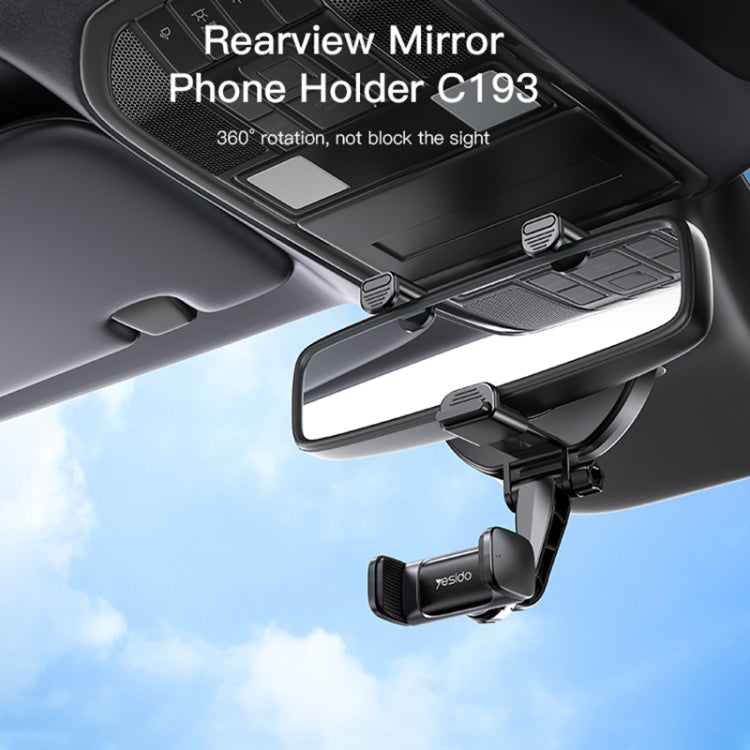 Yesido C193 Car Rearview Mirror Using Phone Holder