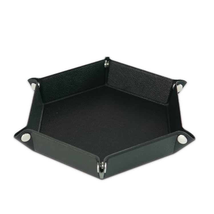 Hexagonal Desktop PU Storage Box Sundries Tray