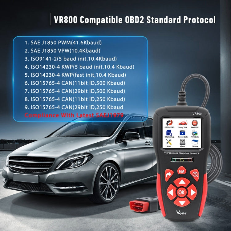 Vgate VR800 Car Code Reader OBD2 Diagnostic Scanner ÎҵÄÉ̵ê