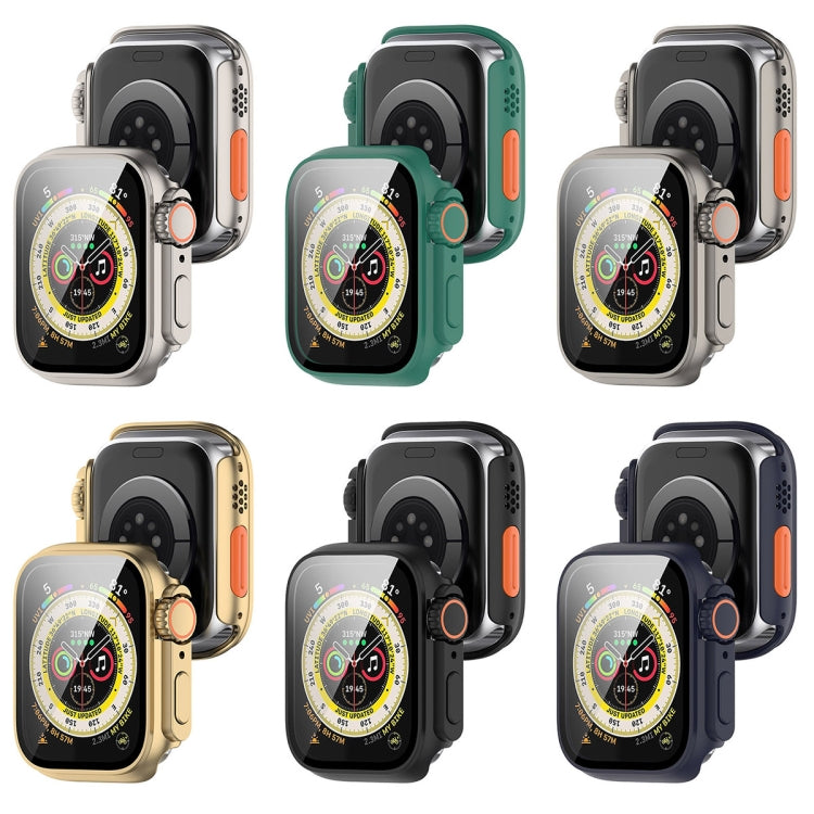 Tempered Film + PC Integrated Watch Protective Case