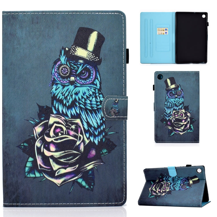 Colored Drawing Stitching Horizontal Flip Leather Case, with Holder & Card Slots & Sleep / Wake-up Function