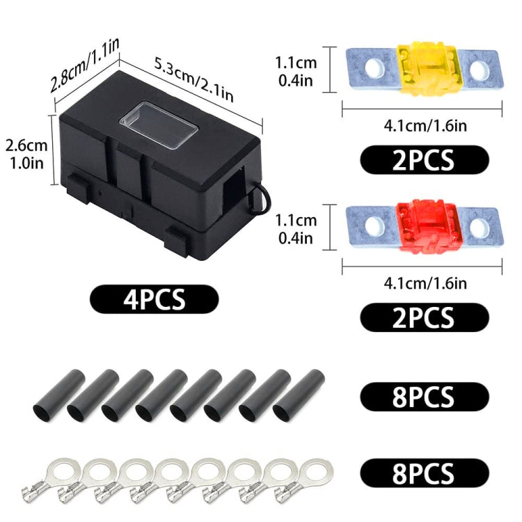 4 in 1 ANS-H Car Fuse Holder Fuse Box