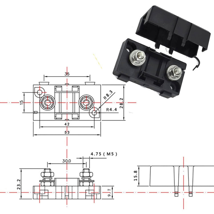 6 in 1 ANS Car Fuse Holder Fuse Box-Reluova