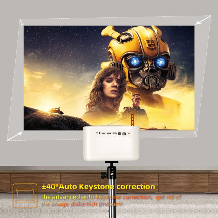 WOWOTO F8Plus DLP DMD 0.33 inch 1920 x 1080 4K 800ANSI RGBB LED Smart Projector