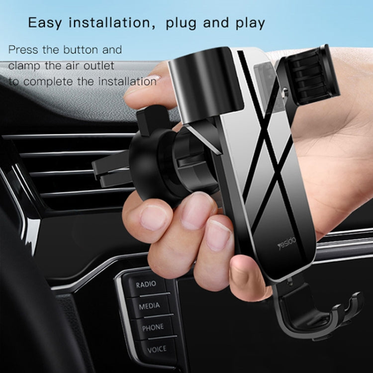 Yesido C87 Car Air Outlet Mirror Gravity Phone Mount Holder