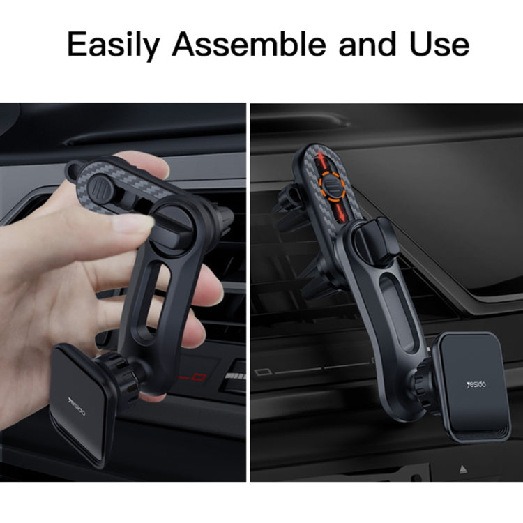 Yesido C106 Car Air Outlet Dual Clip Magsafe Magnetic Phone Navigation Holder