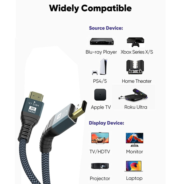 HDMI 2.1 Version 8K 60Hz UHD 48Gbps Cable My Store